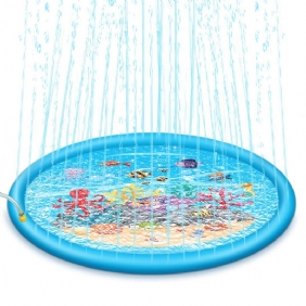 67 Tuuman Splash Water -leikkimatto Sprinkle Play Mat -lelu Ulkouintiin Rantanurmikolle Puhallettava Sadetintyyny Lapsille