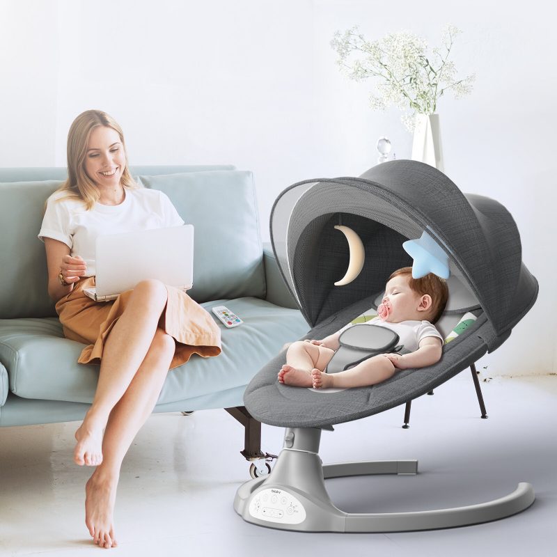 Kimbosmart Baby Swing Bouncer Tuoli Monitoiminen Musiikki Electric Aktiviteetit Rocker