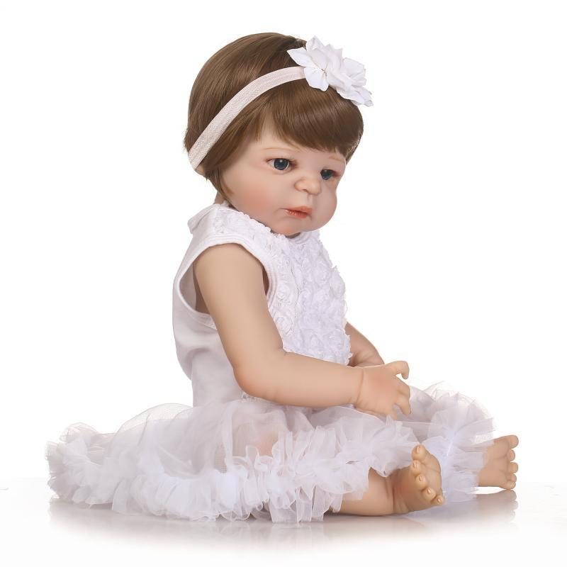 Npk 22 Tuuman Reborn Baby Doll Realistinen Elävä Tyttönukke Vinyyli Leikkitalon Lelu