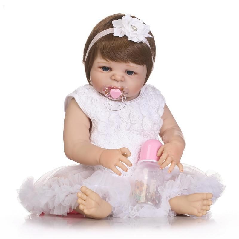 Npk 22 Tuuman Reborn Baby Doll Realistinen Elävä Tyttönukke Vinyyli Leikkitalon Lelu