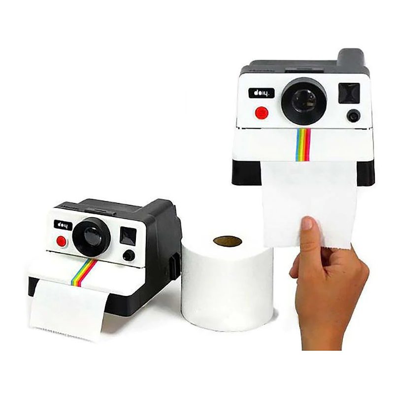 Creative Retro Polaroid -kameran Muotoiset Inspiroidut Pehmopaperirasiat Wc-paperin Pidikelaatikko Kylpyhuone