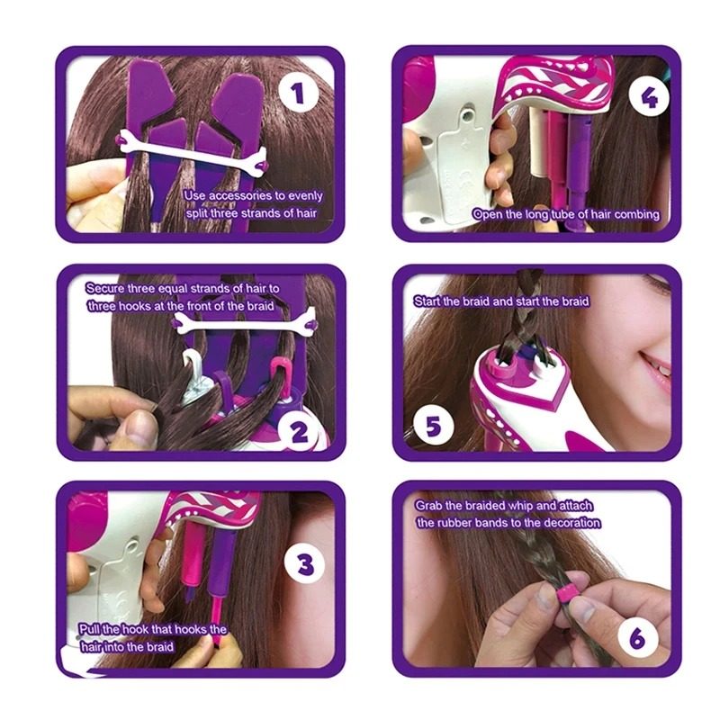 Hair Braider Automaattinen Girls Weave Twist Knitting Roll