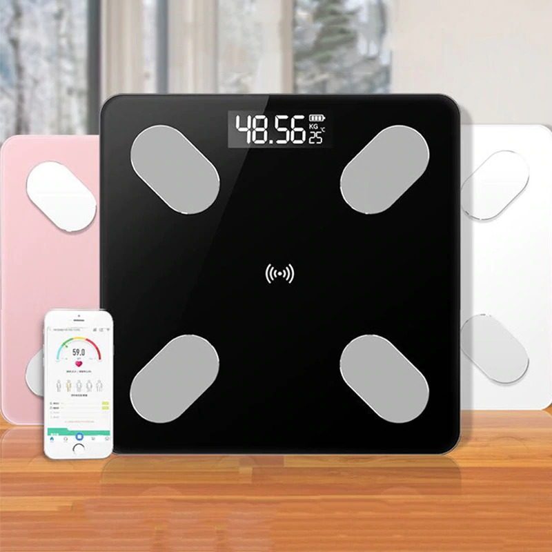 Scale Bmi Smart Elektroninen Bluetooth-kehon Rasvavaaka